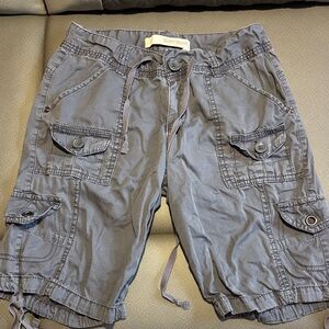 Trendy Gray Cargo Shorts for Women